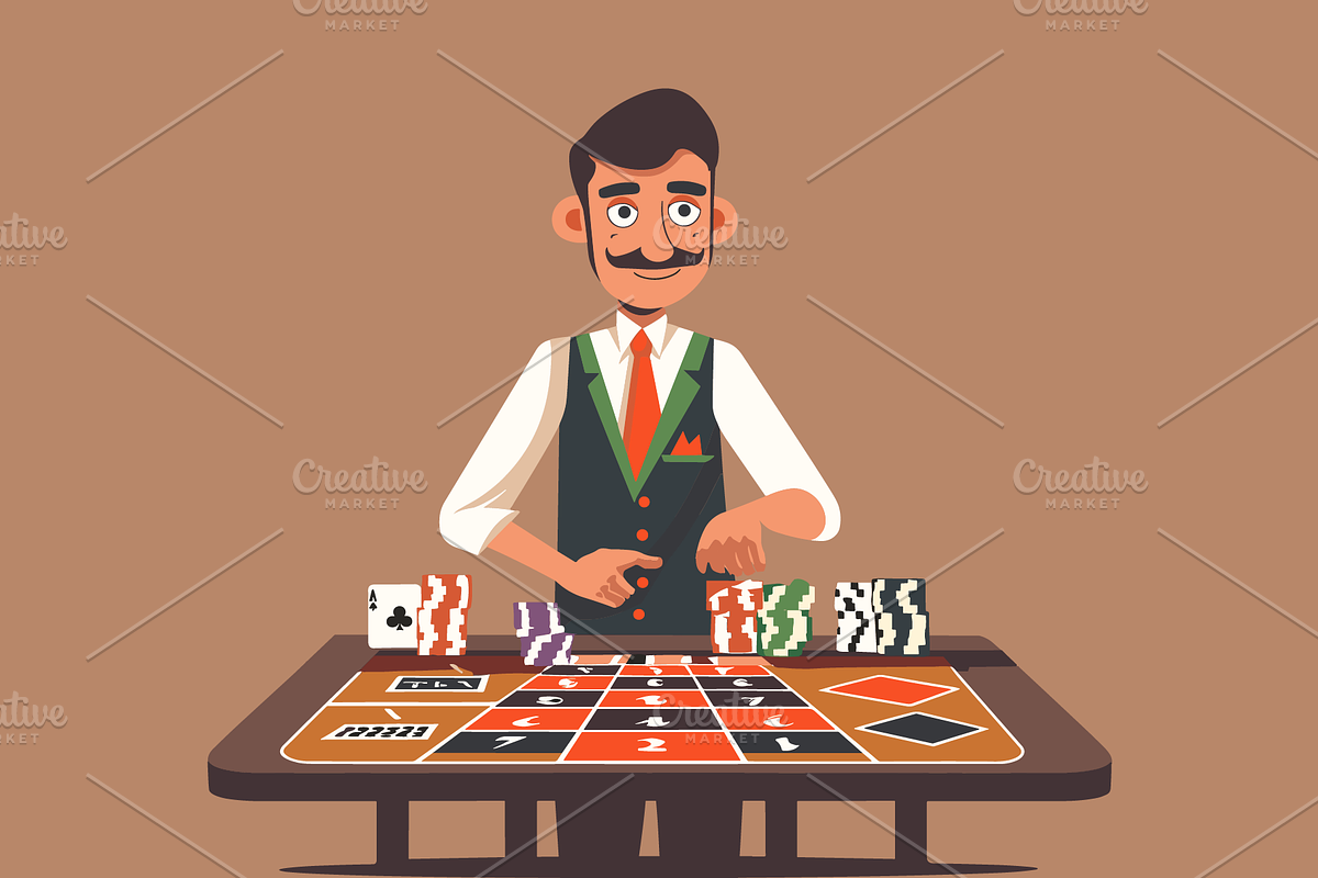 Casino Game and Gambling Illustrated, an Illustration by billpaxton.next (Photo 6 of 22)