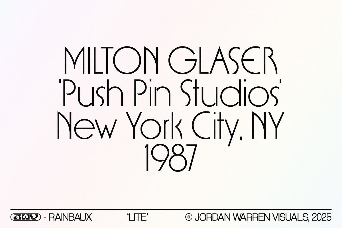 JWV - RAINBAUX, a Sans Serif Font by Jordan Warren Visuals (Photo 9 of 13)