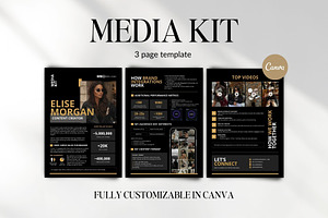Premium Media Kit Template Canva