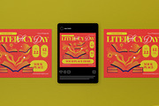 Red Y2k Evolution Literacy Flyer Set, a Flyer Template by graphicook (Thumbnail 3 of 4)