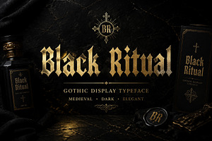 Black Ritual – Gothic Blackletter, a Blackletter Font by Wow Magic