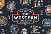 Western Badges and Objects, an Illustration by cd-design.co (Thumbnail 1 of 8)