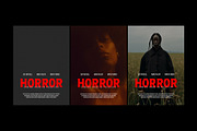 Horror Movie Poster Template, a Poster Template by Design Squad (Thumbnail 2 of 2)