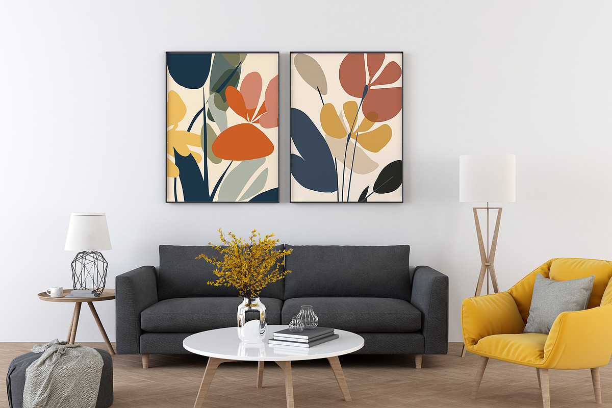 Blooming Floral Abstract Art Print, a Decorative Illustration by Vibrand Studio (Photo 12 of 13)