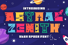 Astral Zenith - Star Space Font