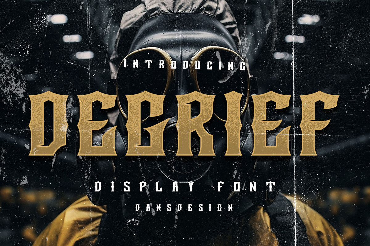 DEGRIEF Vintage Blackletter Display, a Blackletter Font by dansdesign (Photo 1 of 11)