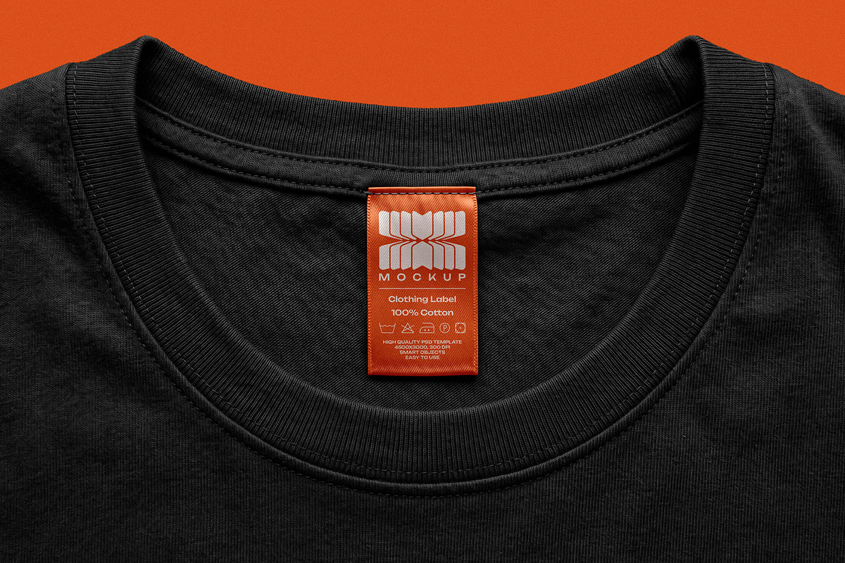 T-Shirt Label Mockup, a Shirt Mockup by Design Squad (Photo 2 of 4)