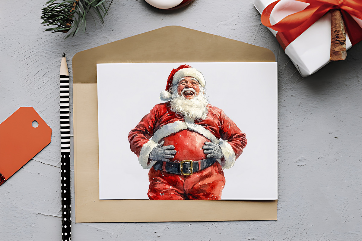 Jolly Santa PNG Clipart, an Illustration by RobertsArt (Photo 5 of 7)