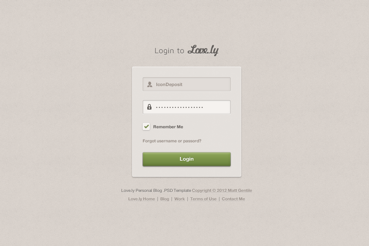 Love.ly Personal Designer Template, a Websites & App Template by IconDeposit (Photo 2 of 5)