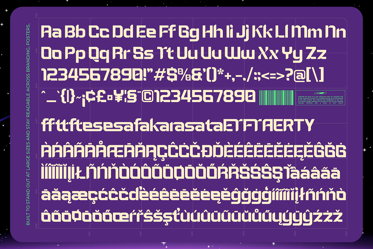 Metaor Aftershift Retro Futuristic, a Sans Serif Font by AmorfaType (Photo 10 of 10)