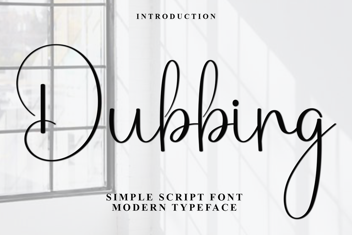 Dubbing, a Handwritten Font by FreshTypeINK (Photo 1 of 7)