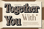Clevon 3D, a Serif Font by Craft Supply Co. (Thumbnail 3 of 8)