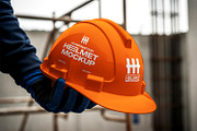 Safety Helmet Mockup, a Hat Mockup by Nathatype (Thumbnail 2 of 9)