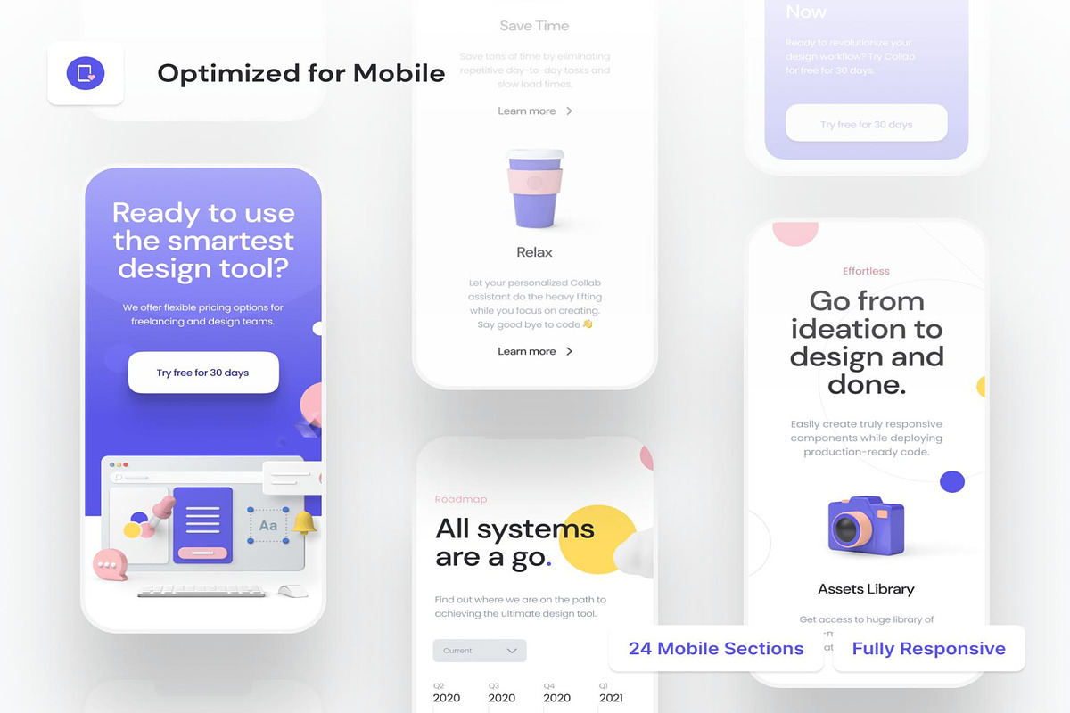 Collab Landing Page Kit, a HTML Template by Lumina_ui_ux202 (Photo 8 of 9)