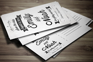 Save the Date Invitation Postcard