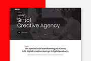 Sintol - Creative Agency Template, a Bootstrap Template by Restart Technology Shop (Thumbnail 1 of 2)