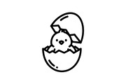 50 Easter Bunny Egg Icon Bundle, an Illustration by Artivon (Thumbnail 45 of 51)