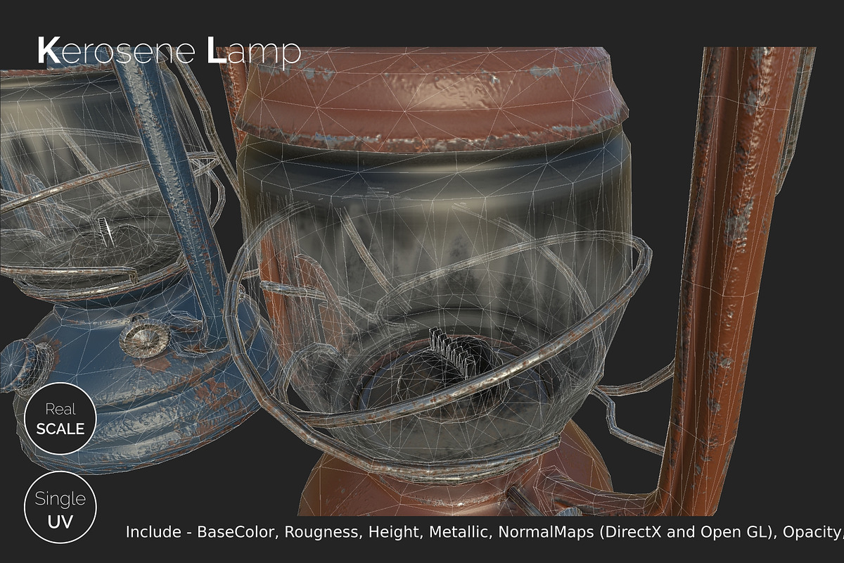 Old Kerosene Lamp, an Object 3D Model by !rina (Photo 13 of 18)