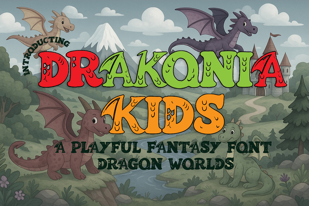 Drakonia Fantasy Kids Font, a Handwritten Font by Art StoreID (Photo 1 of 11)