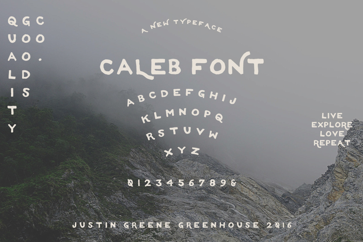 Caleb ~ A Hand Drawn Font preview 4