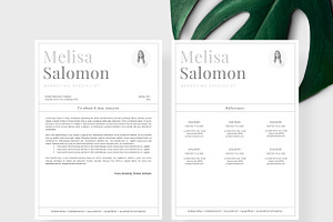 Resume Template 1 Page Stockholm