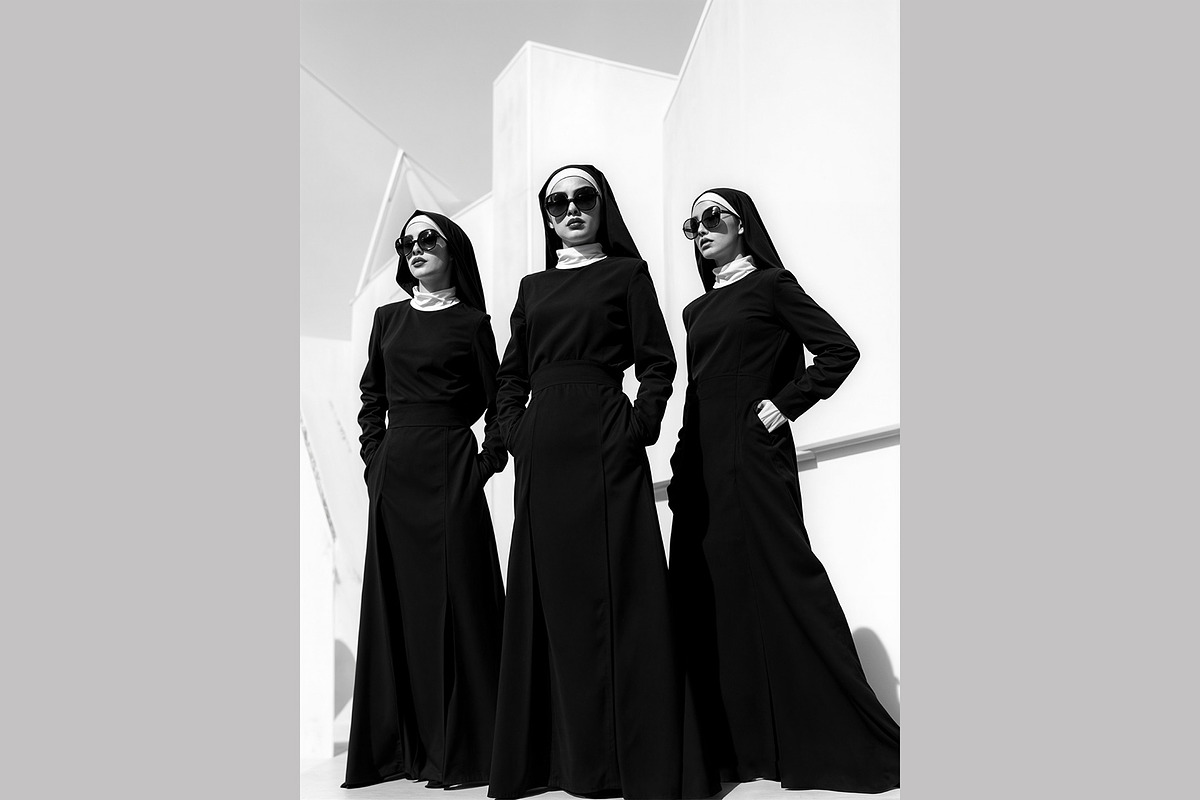 Modern Nun Fashion, a Person Illustration by StockVerse Creative (Photo 2 of 4)