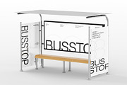 Bus Stop Mockup, an Advertising Mockup by SLAB! Design (Thumbnail 5 of 7)