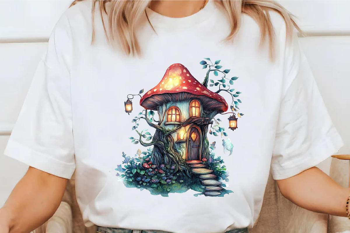 Watercolor Forest Witchy Clipart, a Seasonal Illustration by designcity5 (Photo 4 of 5)