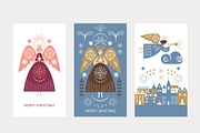 Christmas Angel, a Seasonal Illustration by lenlis (Thumbnail 8 of 12)