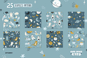 Cute space cats - graphic collection, a Pattern Graphic by Cuteanny Design (Thumbnail 4 of 10)