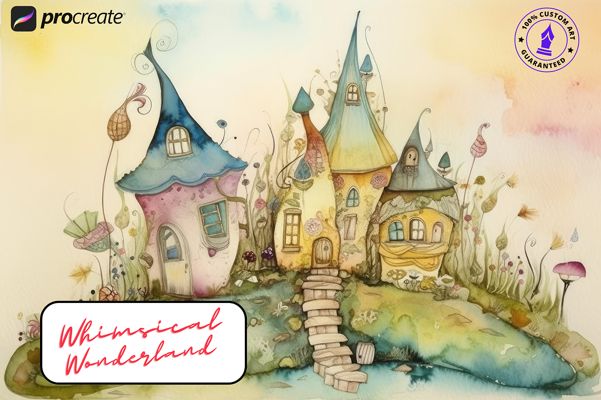 Procreate / whimsical wonderland, a Brush Add-On by Studio.Valhalla (Photo 6 of 6)