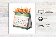 Autumn Green Planner Clipart Bundle, a Seasonal Illustration by Canvas Craft (Thumbnail 8 of 8)