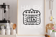 Cute Tea Time Procreate Stamps Brush, a Brushes & More by HalieKStudio (Thumbnail 4 of 9)