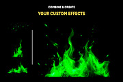90+ Green Fire Overlay Effects, an Object Graphic by Mikel Blazgad (Thumbnail 6 of 10)