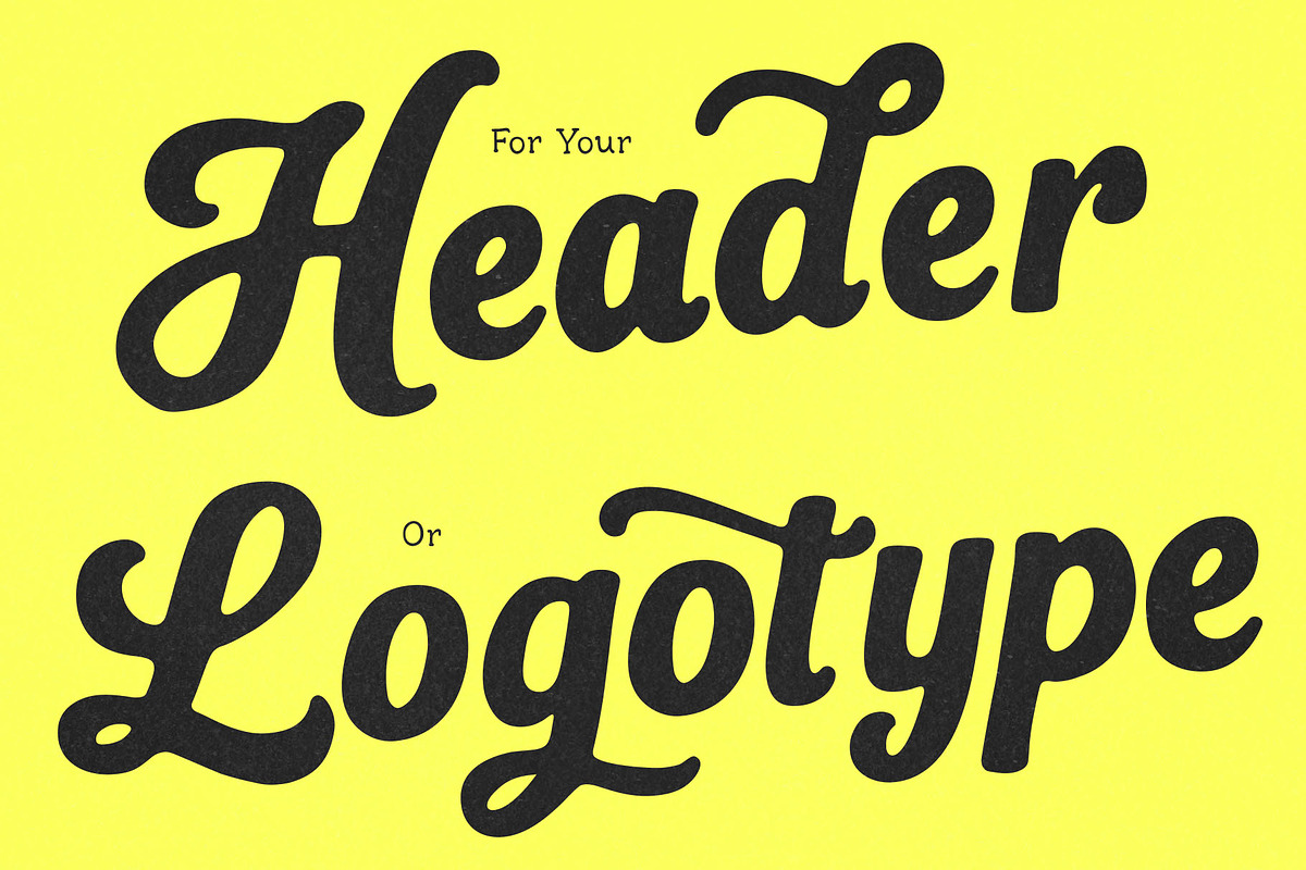 Million Laughter – Bold Display Font, a Script Font by deadlock studio (Photo 6 of 10)