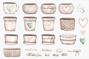 Watercolor ClipArt Green Plants, an Illustration by SirenaArt (Thumbnail 3 of 20)