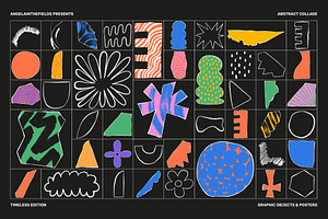 Abstract Collage Vector Clipart Set