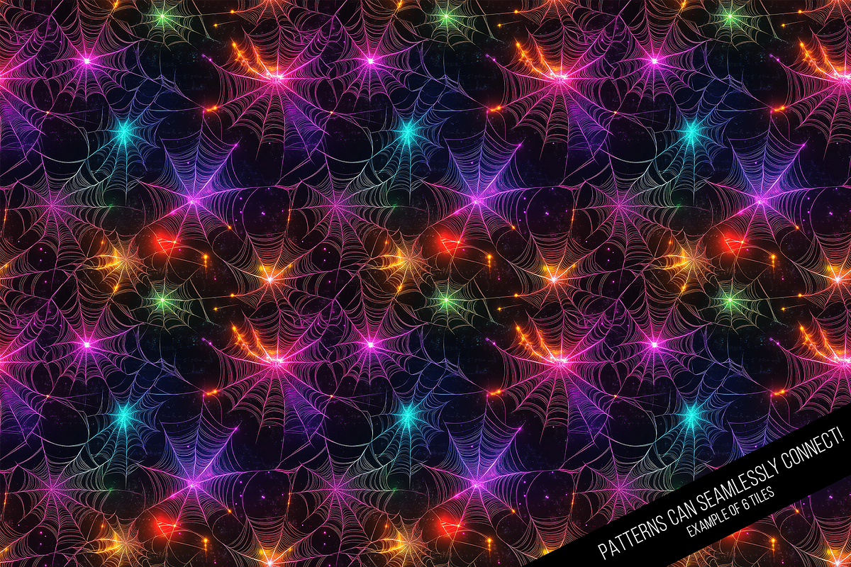 Halloween Glow Digital Paper, a Pattern Graphic by Chromolume Studio (Photo 8 of 16)