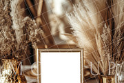 Boho 8x10 table sign number mockup, an Advertising Mockup by Blush Roses Print (Thumbnail 7 of 8)