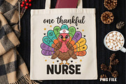 One Thankful Nurse Turkey PNG, an Illustration by DreamCafeArt (Thumbnail 4 of 4)