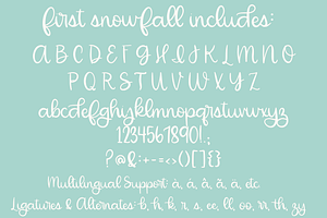 First Snowfall, Cute Script