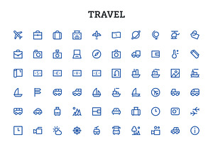 5000 Bold Outline Icons Bundle