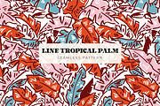 Tropical Hand Drawn, Palm Prints, a Pattern Graphic by ASTUDIO (Thumbnail 7 of 7)