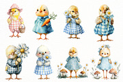 Watercolor Easter chick clipart, an Illustration by Designworld (Thumbnail 3 of 4)