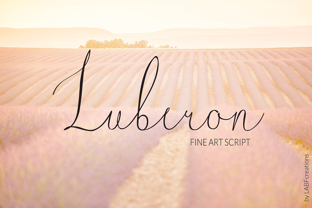 Luberon. Fine art Font.