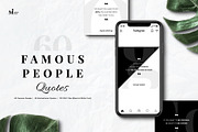 Famous People Quotes Instagram, a Social Media Template by MergeIdea (Thumbnail 1 of 5)