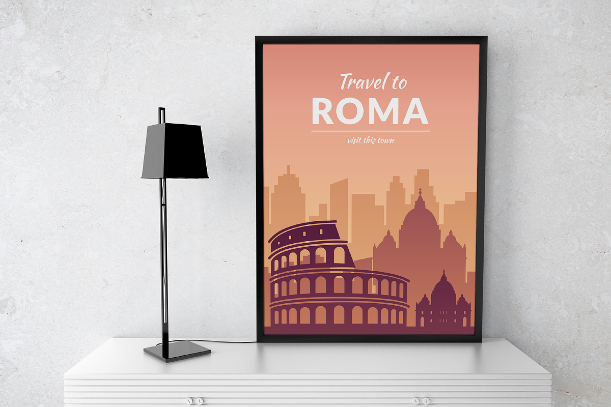 Famous Cities Landscape Collection, an Illustration by Chuhastock (Photo 4 of 15)