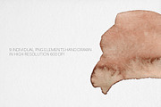 Watercolor Green Brown Stains, a Texture Graphic by MilanaDesignShop (Thumbnail 4 of 4)