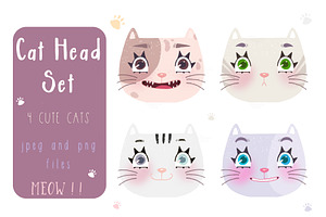 Cat Head Set