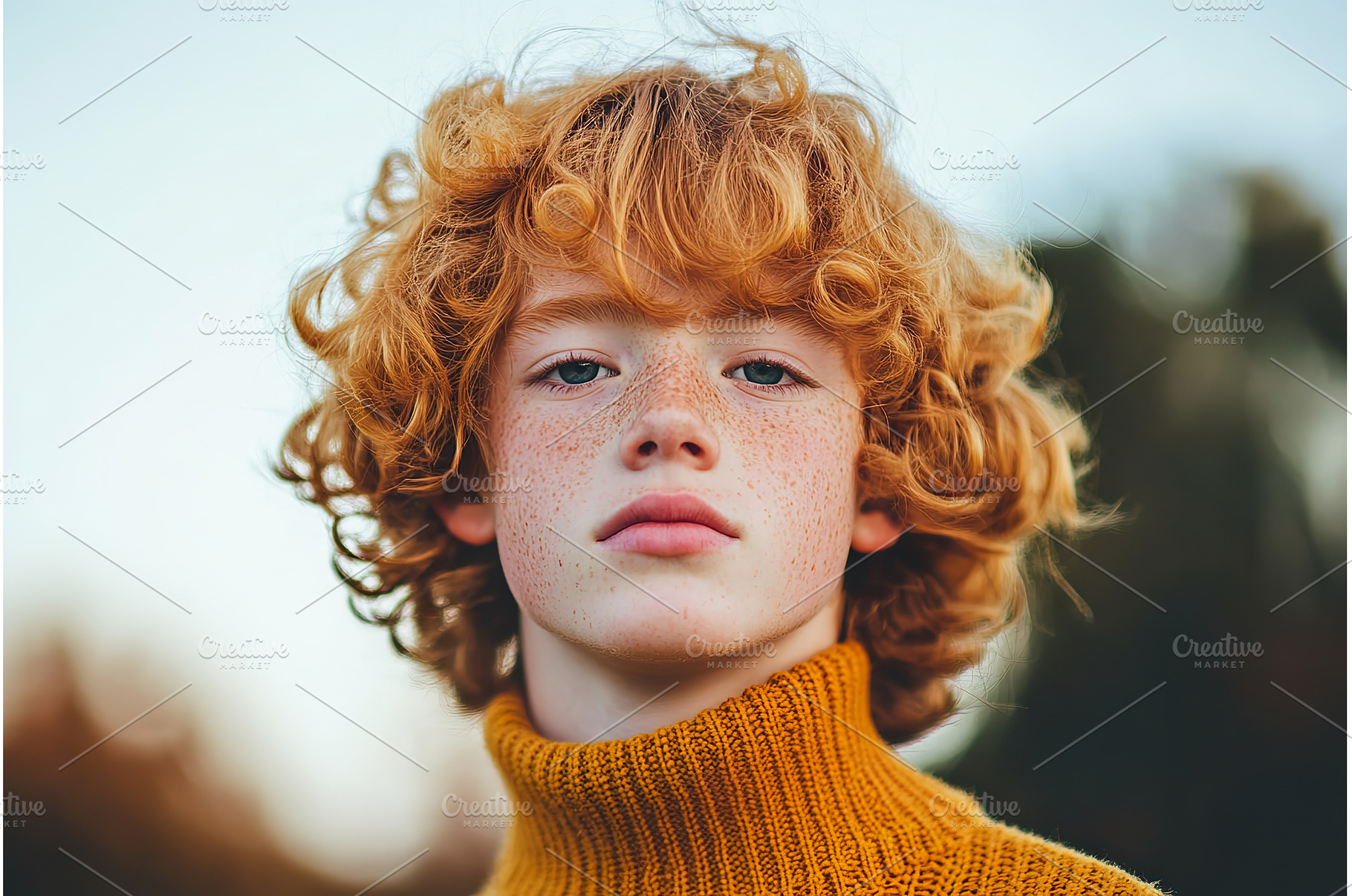 Portrait of a young person with, an Abstract Photo by Lermont51